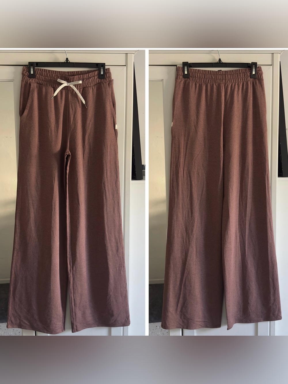 Vuori Halo Essential Wideleg Pant in Sable Heather Size Small